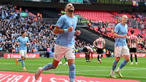 Riyad Mahrez lors de la demi-finale de FA Cup face à Sheffield United, le 22 avril 2023.