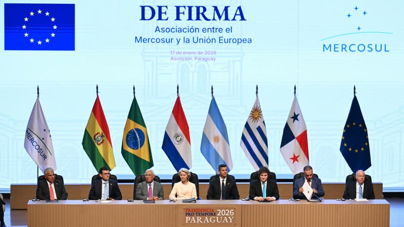 "Plus de 30% du PIB mondial et plus de 700 millions de consommateurs": le Mercosur et l'Union européenne ont signé leur accord de libre-échange... après 25 ans de négociations