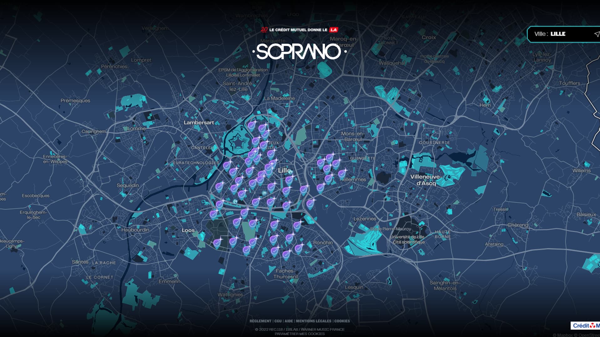 Soprano a lancé une "chasse aux étoiles" à Lille. Soprano a lancé une "chasse aux étoiles" à Lille.