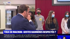 Emmanuel Macron a-t-il respecté les gestes barrières ?