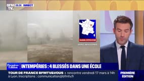 Intempéries: 4 enfants blessés dans une école à Villefranche-sur-Saône