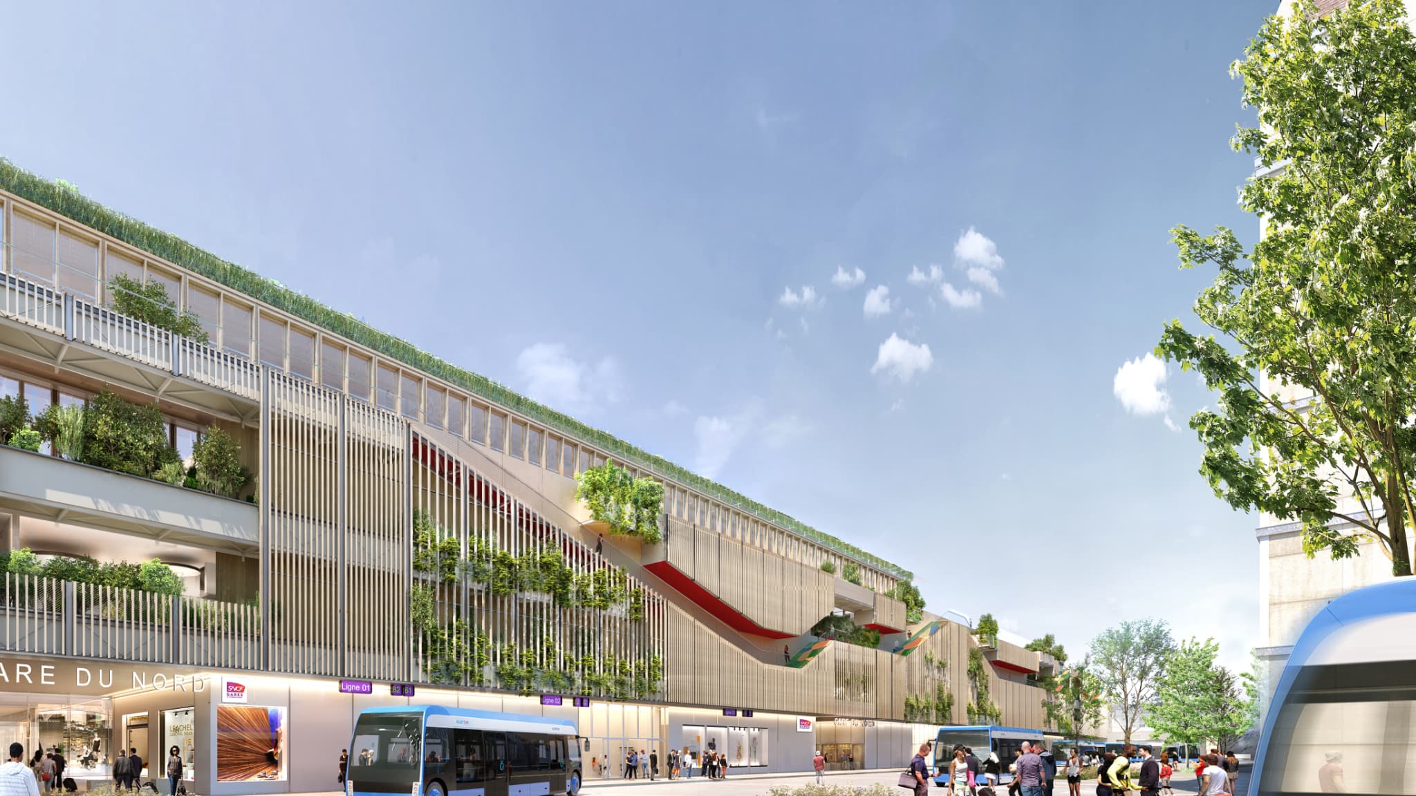 La future gare routière de la gare du Nord