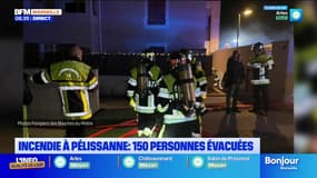 Incendie à Pélissanne : 150 personnes évacuées