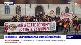 Retraites : la permanence d'un député du Rhône visée la CGT