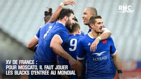 XV de France : Pour Moscato, il faut jouer les All Blacks d'entrée au Mondial 