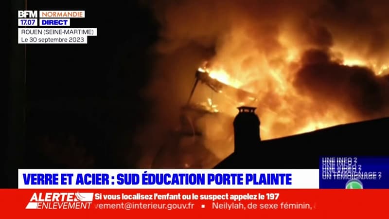 Incendie des immeubles Verre et Acier à Rouen: le syndicat Sud Éducation porte plainte