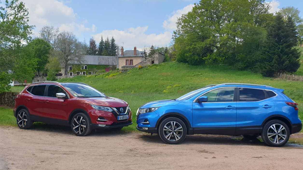 En rouge, la version diesel dCi 115 du Qashqai.