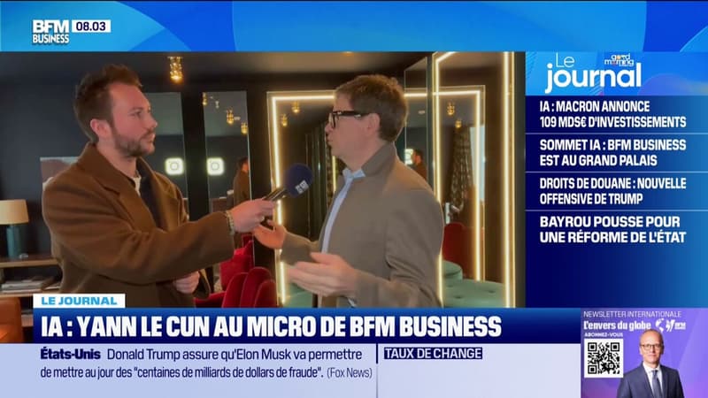 IA : Yann Le Cun au micro de BFM Business