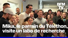 "Vous pouvez compter sur moi ! » : Mika, parrain du Téléthon 2024, nous a montré un laboratoire qui œuvre pour la recherche 