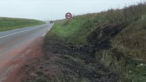 La RD921 à Bailleau-le-Pin, près de Chartres (Eure-et-Loir), où un accident de la route a fait sept morts le mardi 18 juin 2024.