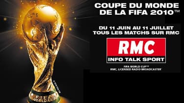 Les 64 matchs de la Coupe du Monde 2010, en direct sur RMC