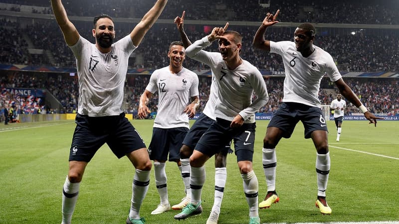 La joie des Bleus contre l'Italie