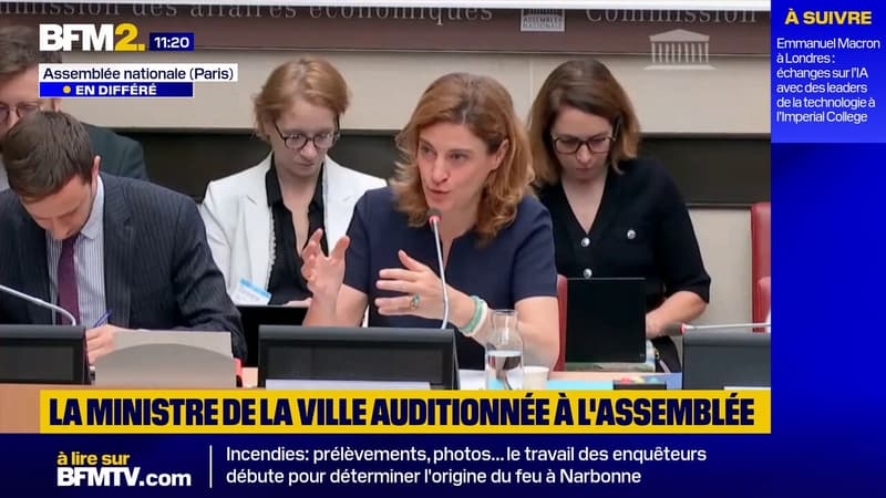 Face au RN, la ministre de la Ville défend une politique 
