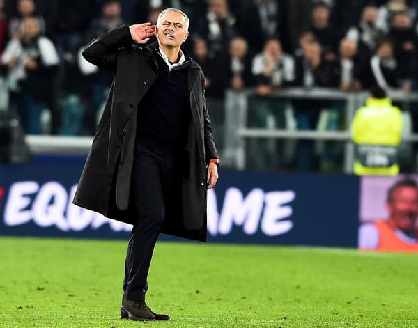 José Mourinho chambre les fans de la Juventus en Ligue des champions en 2018 à Turin