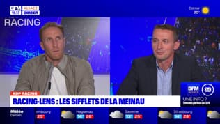 Ligue 1: les sifflets de La Meinau lors du match du Racing contre Lens