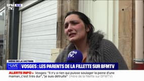 "Je suis détruite": la mère de la fillette tuée dans les Vosges témoigne