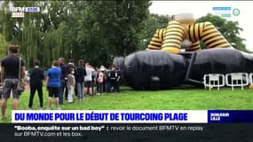 Tourcoing: le retour de la plage au parc Clémenceau fait des heureux 