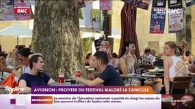 Avignon: profiter du festival malgré la canicule