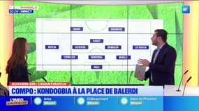 Auxerre-OM: la composition du 11 marseillais, avec Kondogbia pour remplacer Balerdi