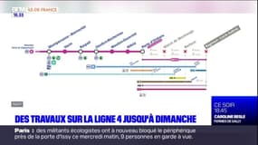 Paris: des travaux sur la ligne 4 jusqu'à dimanche