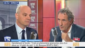 Jean-Michel Blanquer face à Jean-Jacques Bourdin en direct