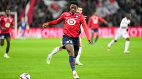 Jonathan David avec Lille lors de la 14e journée de Ligue 1, 6 décembre 2024