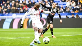 Moussa Dembélé contre Angers, le 3 avril 2022.