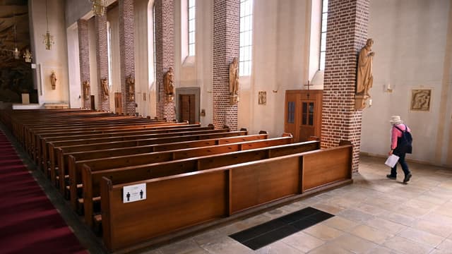 Une église vide à Starnberg (Allemagne) le 10 avril 2020, Photo d'illustration.