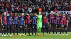 Les joueurs du Barça contre la Real Sociedad, le 20 mai 2023.