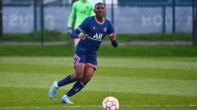 Ayman KARI du PSG lors du match de Ligue des jeunes entre Paris et le FC Séville le 1er mars 2022 au Stade Georges-Lefevre de St Germain-en-Laye, France.