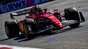 Charles Leclerc le 11 juin 2022, lors des qualifications du GP d'Azerbaïdjan