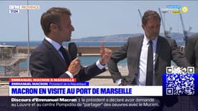 Marseille: Emmanuel Macron a visité le grand port maritime ce mercredi 