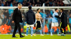 Carlo Ancelotti avec le Real Madrid, à Manchester le 17 mai 2023