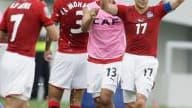 Pour sa 170e cape, le capitaine égyptien a signé un doublé et envoyé son pays en demi-finale de la CAN.