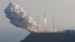 Centre de lancement de Naro, dans le district de Goheung, en Corée du Sud. Séoul a lancé mercredi sa première fusée spatiale, avec un satellite à son bord, un mois et demi après un tir d'un engin à longue portée par son voisin du Nord, qui a été condamné