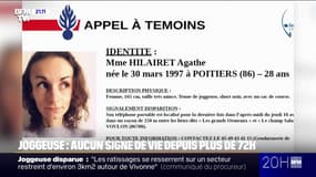 Disparition d'Agathe: la joggeuse n'a donné aucun signe de vie depuis plus de 72 heures