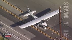 En Californie, un élève pilote fait un atterrissage d'urgence sur une route