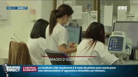 Des membres du personnel soignant dans un hôpital - Illustration