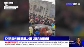 Après la libération de la ville, les troupes ukrainiennes ont été accueillies en héros à Kherson