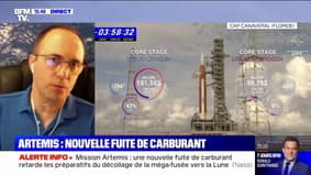 Fuite de carburant sur la fusée de la mission Artémis: "Avec une fenêtre de 2 heures, on est assez large pour trouver une solution", rassure Olivier Sanguy