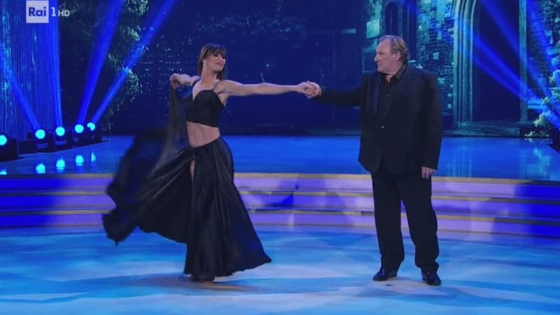 Gérard Depardieu dans la version italienne de "Danse avec les stars"