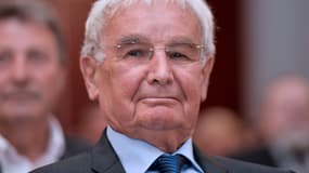 Robert Hébras, rescapé du massacre d'Oradour-sur-Glane (Haute-Vienne), photographié lors d'une cérémonie le 29 juin 2015 (illustration). 