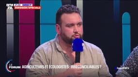 François Blot (président des Jeunes Agriculteurs de la Mayenne): "On a un beau métier qui est en train d'être mis en difficulté par la réglementation"