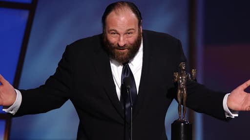 James Gandolfini le 9 mars 2003 reçoit le prix du meilleur acteur dans une série lors des Screen Actors Guild Awards, qui récompensent les acteurs de l'année.