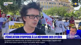 Nice: des enseignants mobilisés contre la réforme des lycées