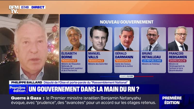 Gouvernement Bayrou: Philippe Ballard affirme qu'il n'y aura pas 