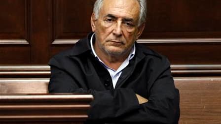 Dominique Strauss-Kahn lors de sa première audition devant le tribunal de Harlem.