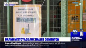 Grand nettoyage aux halles de Menton