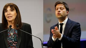 Anne Hidalgo à Paris le 6 janvier 2025 et Benoît Payan le 7 octobre 2022