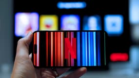Netflix sur un téléphone - Image d'illustration